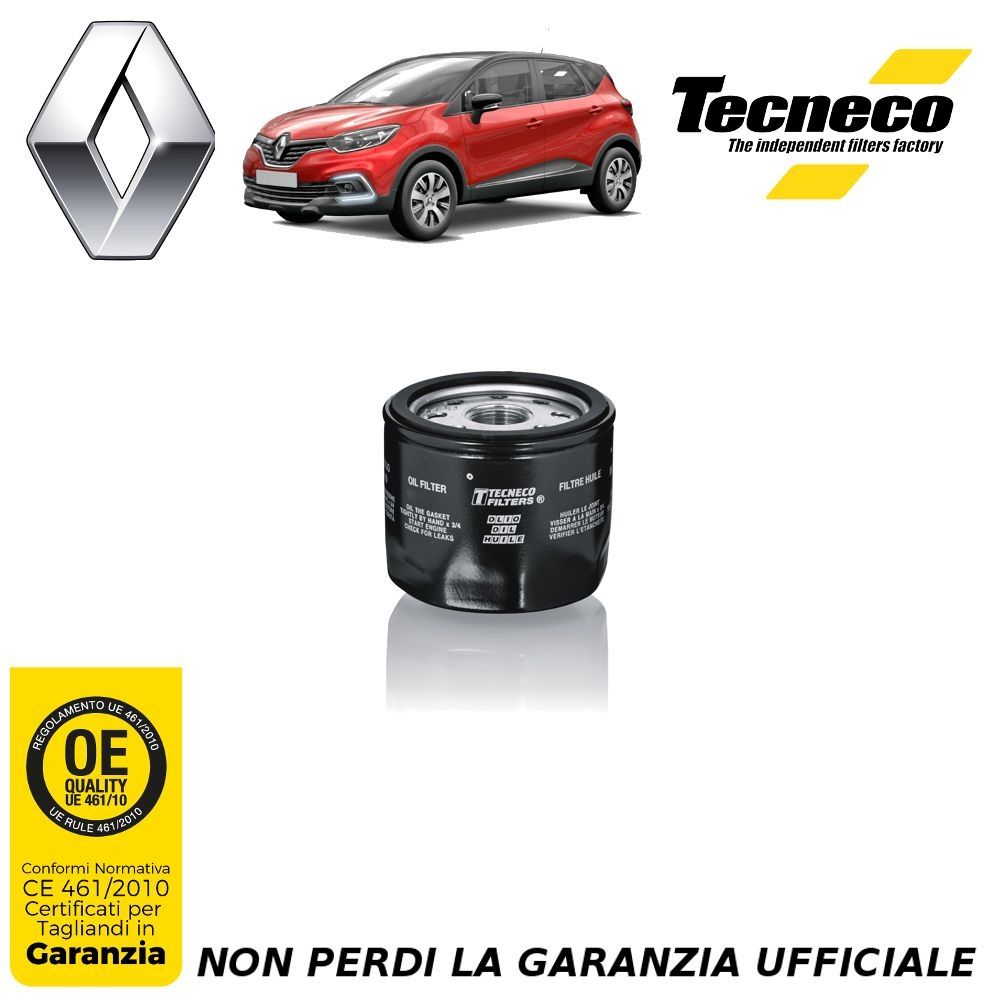 Kit Filtri Tagliando Captur 1.5 DCi 66-81 Kw + 5 Litri Olio ELF