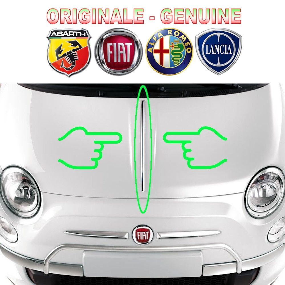 Moulure Capot 500 Capot Avant Fiat 500 Original Chromé - Pièce D